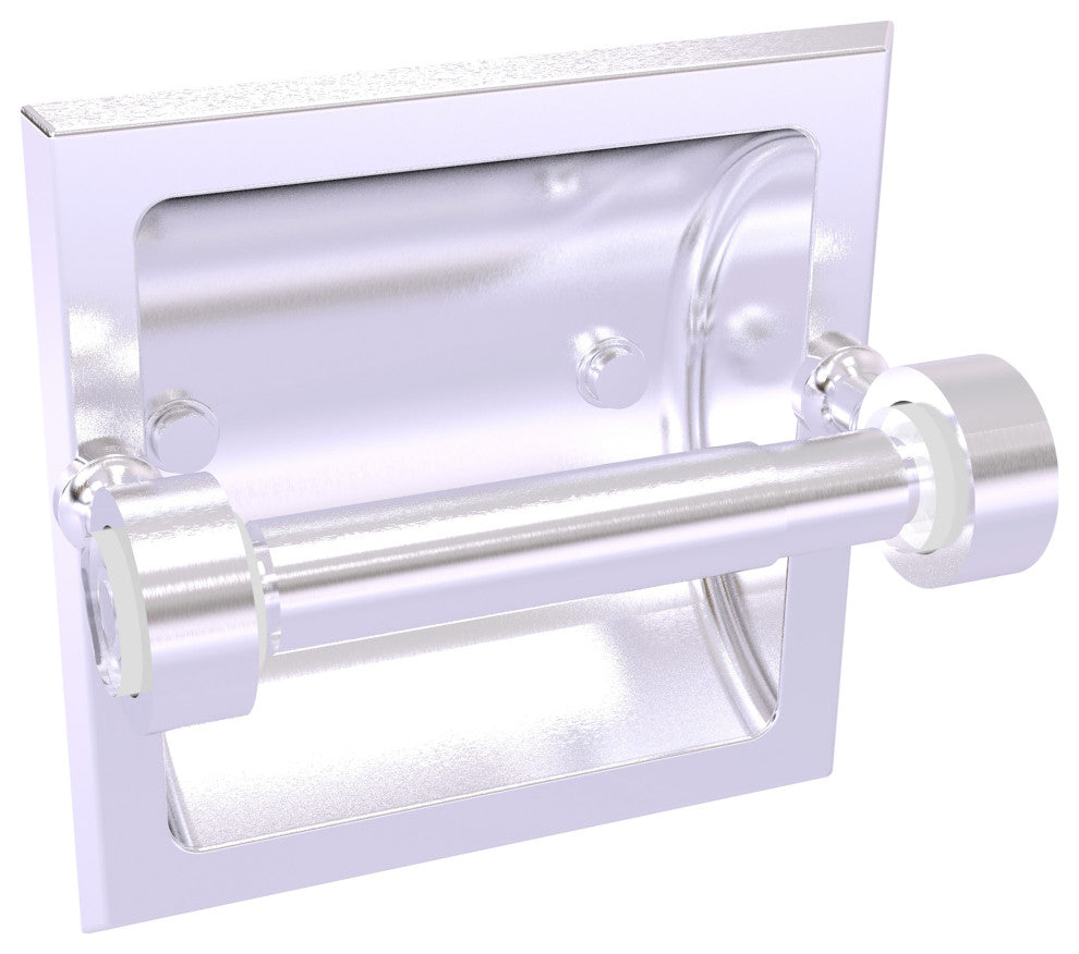 Pacific Grove Recessed Toilet Paper Holder, Satin Chrome