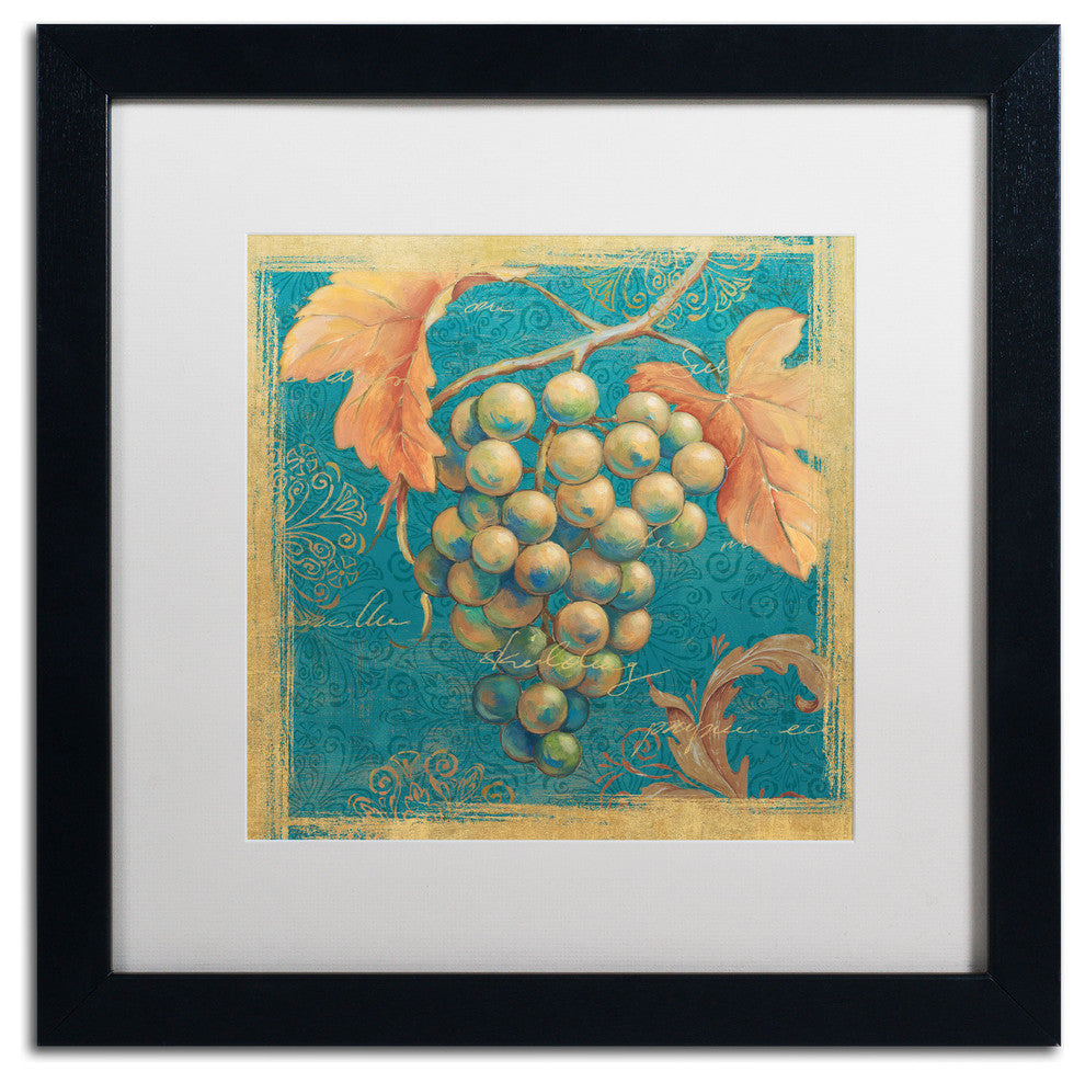 'Lovely Fruits IV' Matted Framed Canvas Art by Daphne Brissonnet