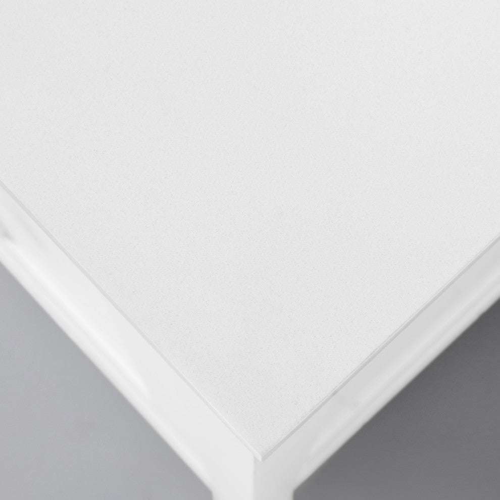 Ove Decors Vegas Single Sink Bathroom Vanity Set With Countertop, White, White, 30"