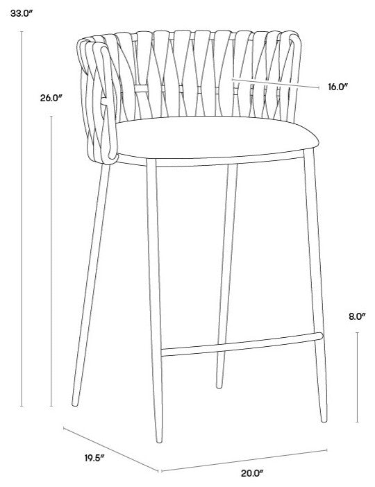 Sarai Counter Stool, Belfast Heather Gray