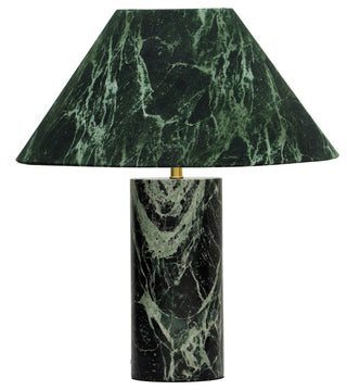 Mable Marble Table Lamp, Green
