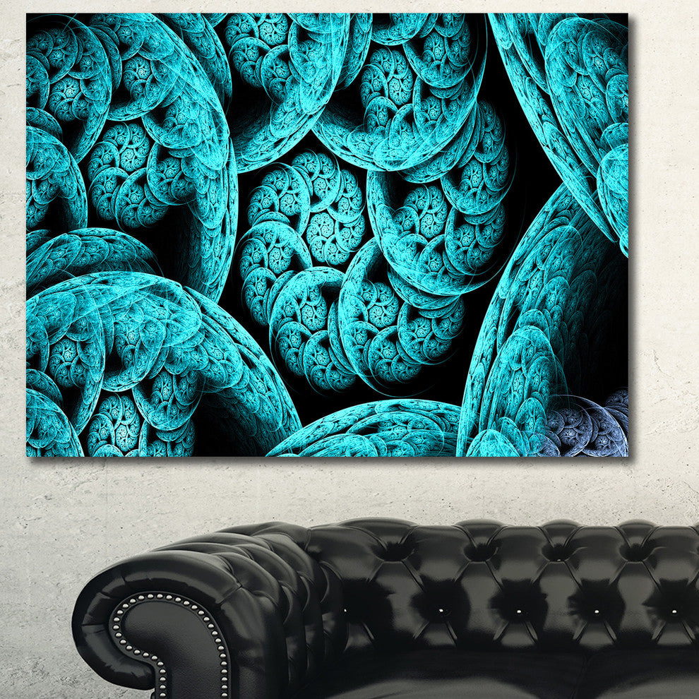 Blue Dramatic Clouds, Oversized Abstract Canvas Art Print, 60x40