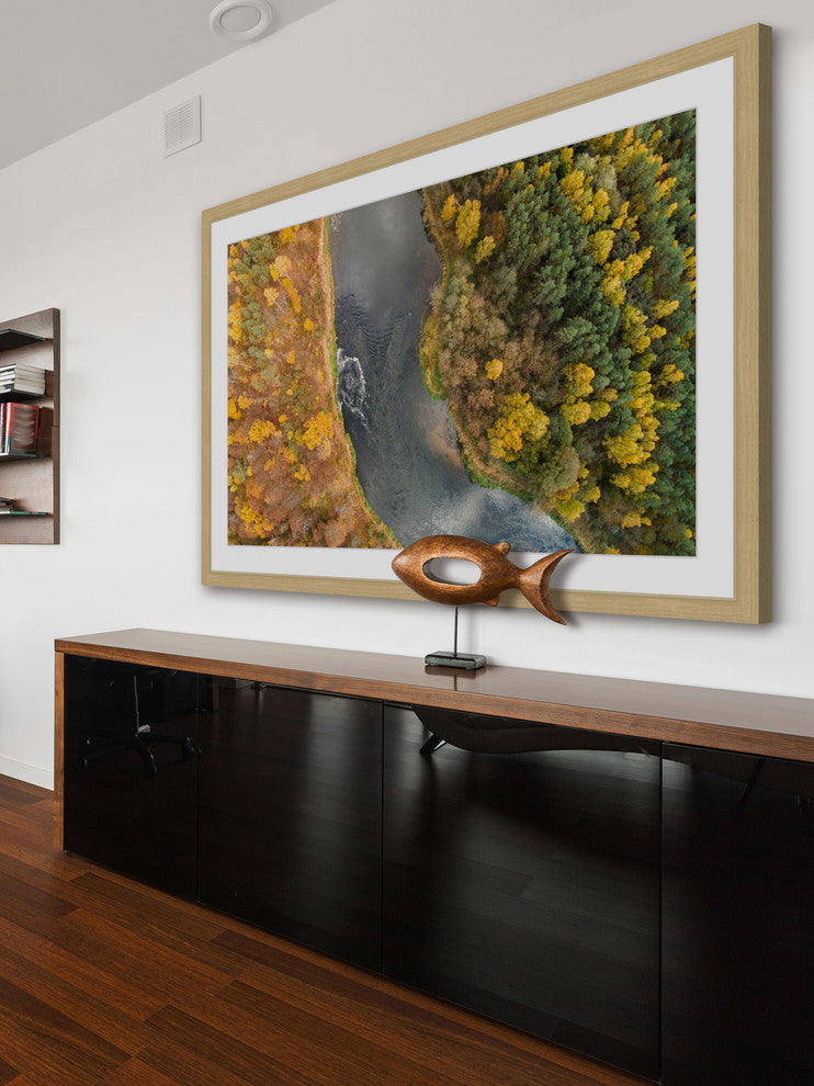 "Lazy River" Framed Print by Karolis Janulis