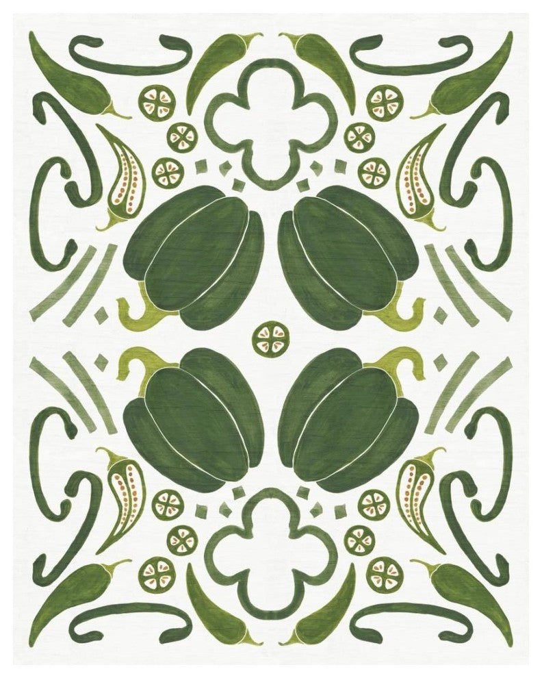 "Retro Pepper Otomi" Digital Paper Print by Elyse DeNeige, 22"x26"