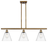 Innovations 516-3I-BB-GBC-82 3 Light Island Light, Brushed Brass