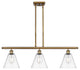 Innovations 516-3I-BB-GBC-82 3 Light Island Light, Brushed Brass