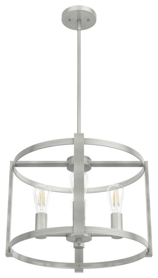 Hunter Astwood Brushed Nickel 4-Light Chandelier Light Fixture