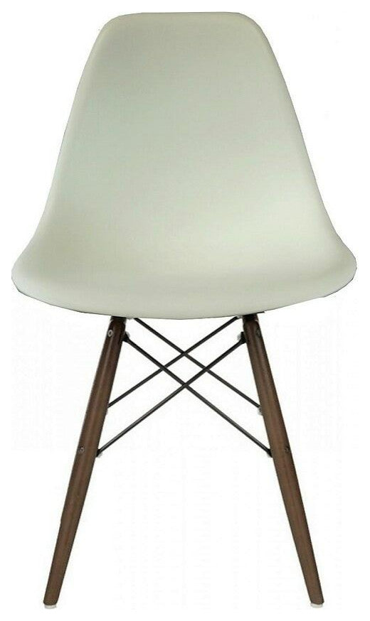 Eiffel Walnut Chair, White