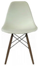 Eiffel Walnut Chair, White
