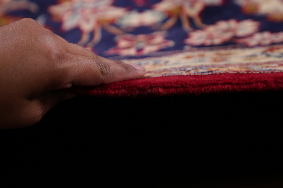 Consigned, Hand-Knotted Persian Vintage-Style Oriental Area Rug, Red, 13'4"X9'6"