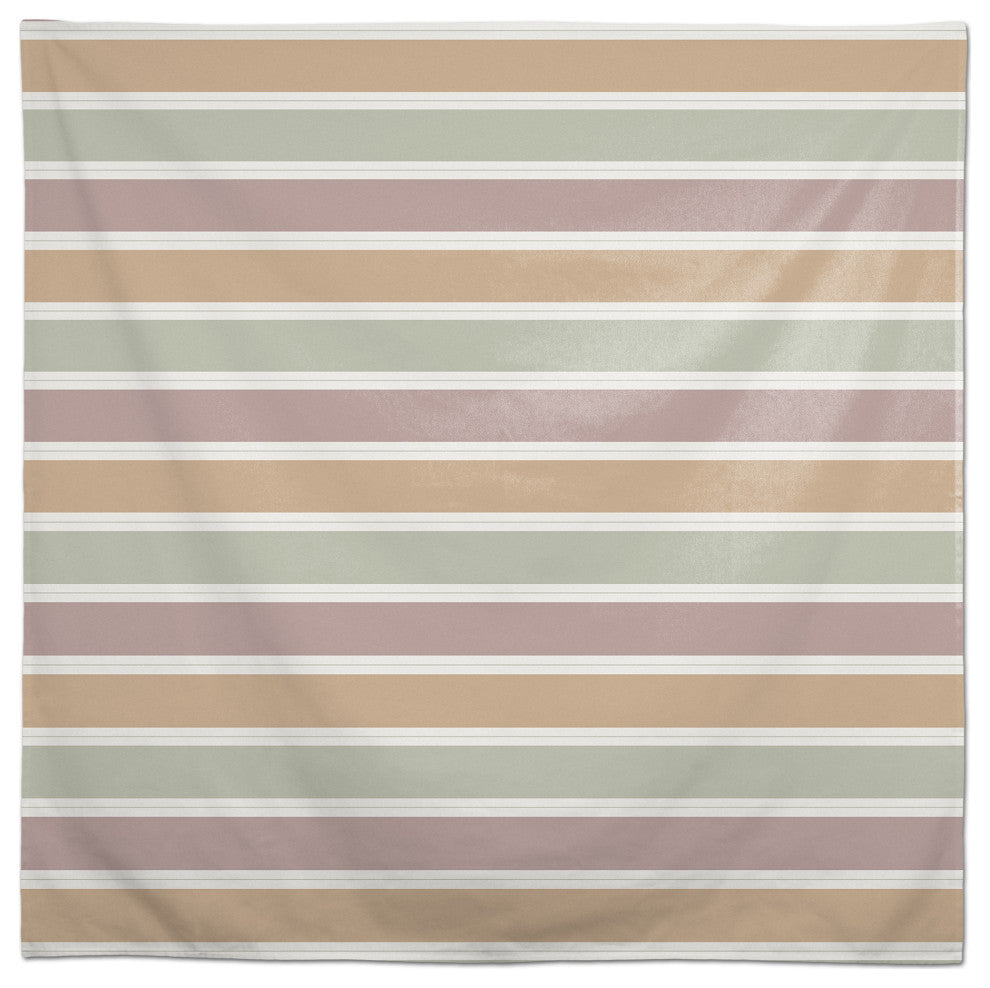 Soft Colorful Stripes 58x58 Tablecloth