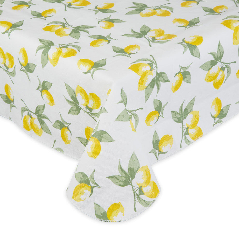 Summer Lemons Vinyl Tablecloth 60x84