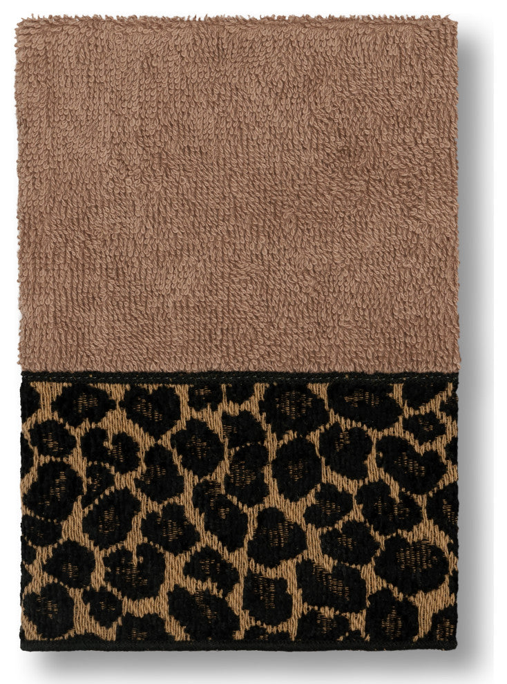 Linum Home Textiles Turkish Cotton Spots 3-Piece Embellished Towel Set, Latte