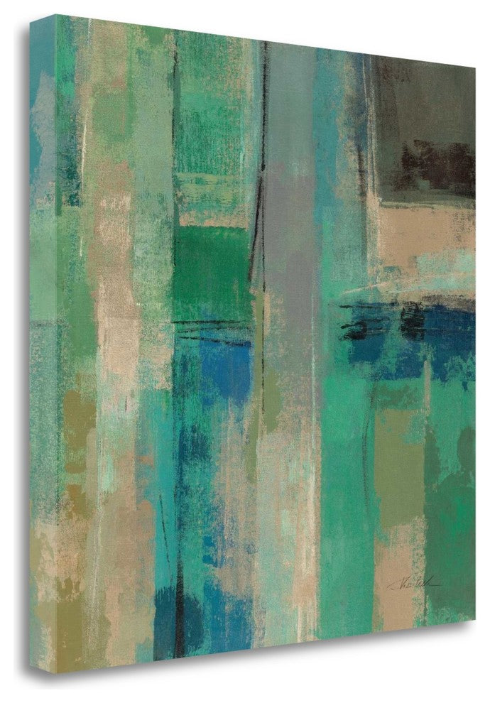 "Emerald Fields Square II" By Silvia Vassileva, Giclee on Gallery Wrap Canvas