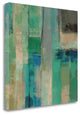 "Emerald Fields Square II" By Silvia Vassileva, Giclee on Gallery Wrap Canvas