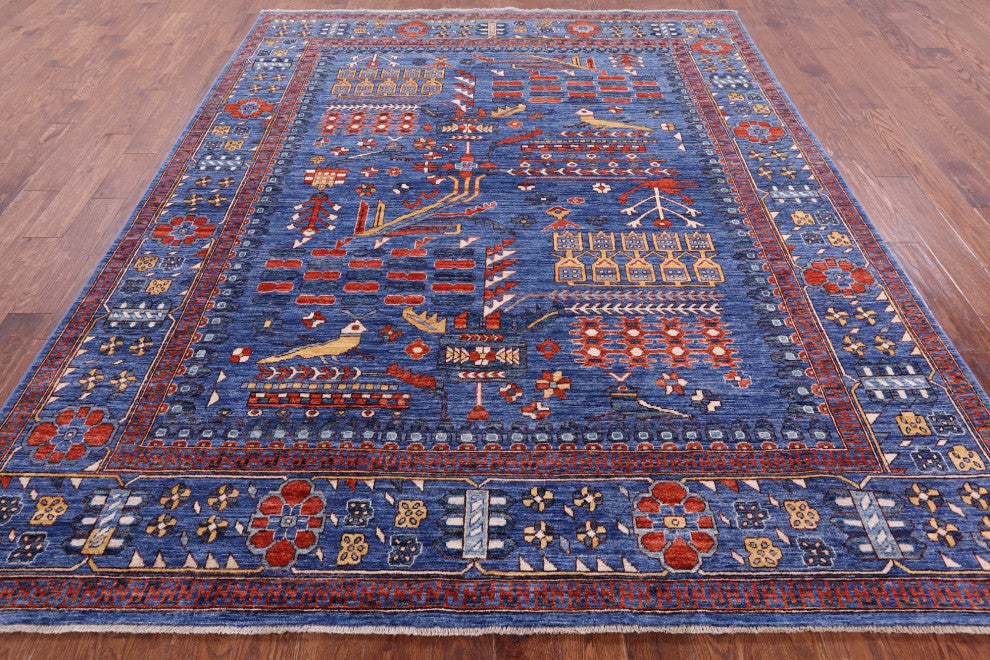 Persian Fine Serapi Hand Knotted Wool Rug 9' 1" X 11' 8" - Q12877