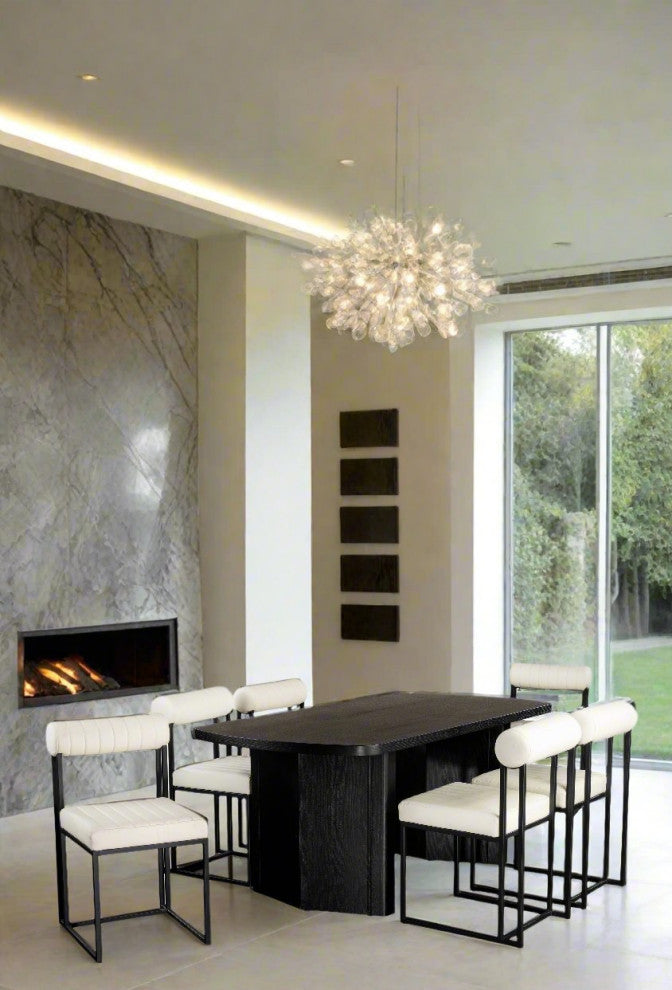 Milo Leather White Dining Chair