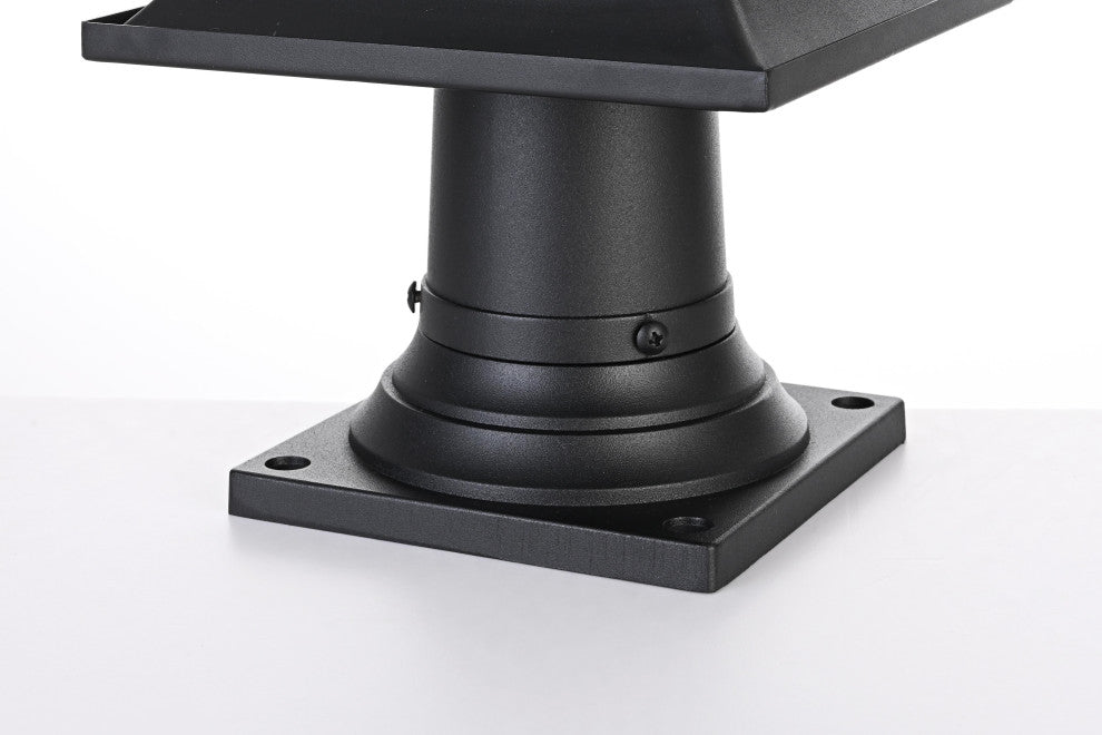 Home Living 7.5" Outdoor Post Light, Black