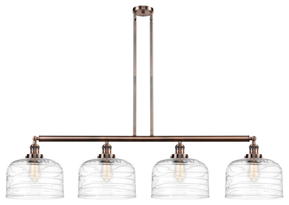 INNOVATIONS 214-AC-G713-L-LED 4-Light Island Light Antique Copper