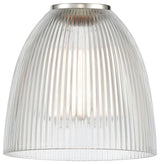 Edison Castile 6" Sconce, Matte Black, Clear Shade