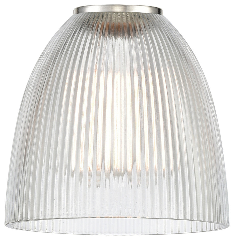 Edison Castile 6" Sconce, Matte Black, Clear Shade