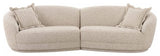 Marion Two-Tone Textured Boucle  Sectional, 4 Person