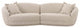 Marion Two-Tone Textured Boucle  Sectional, 4 Person