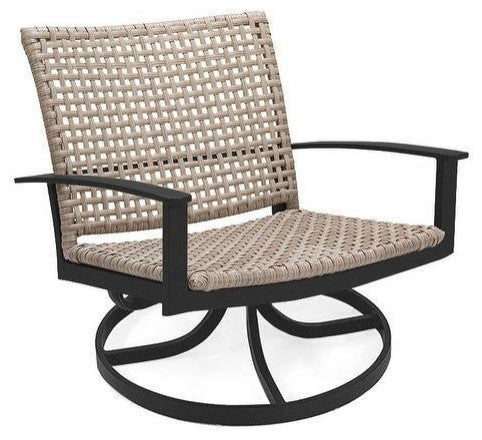 Jasper Swivel Rocker Lounge Chair, Textured Pewter