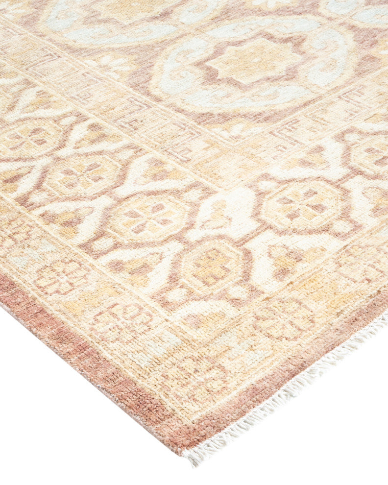 Khotan, One-of-a-Kind Hand-Knotted Area Rug Light Blue, 8'0"x9'7"