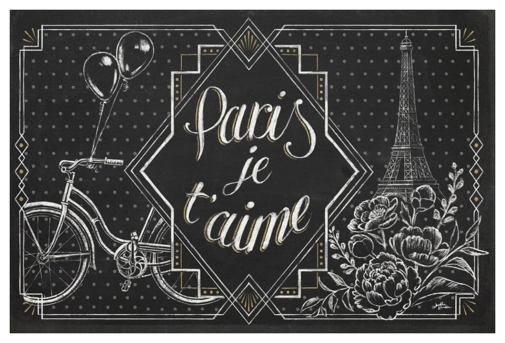 "Vive Paris III" Digital Paper Print by Janelle Penner, 50"x34"