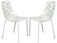 LeisureMod Modern Devon Aluminum Chair, Set of 2