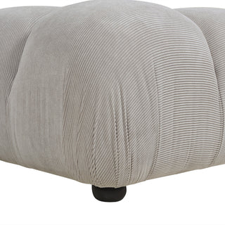 Marcel 109.5" Modular Sofa, Pebble Gray Corduroy