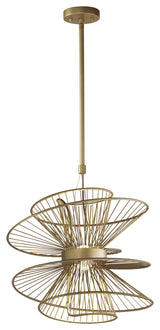 Maxim 24174 Zeta 20"W LED Pendant - Natural Aged Brass