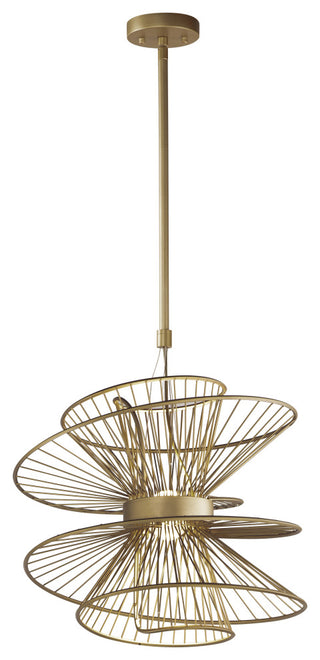 Maxim 24174 Zeta 20"W LED Pendant - Natural Aged Brass