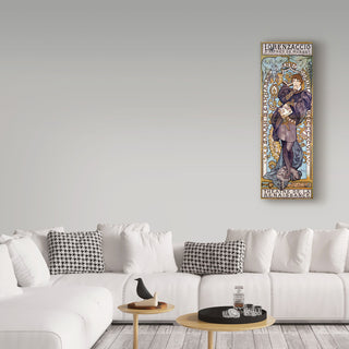 Alphonse Marie Mucha 'Poster For Lorenzaccio Alfred De Musset, 1896' Canvas Art