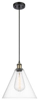 Innovations 516-1P-BAB-GBC-122 1-Light Mini Pendant, Black Antique Brass
