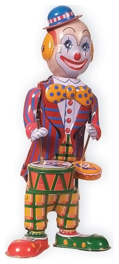 Collectible Tin Toy- Clown With Drums