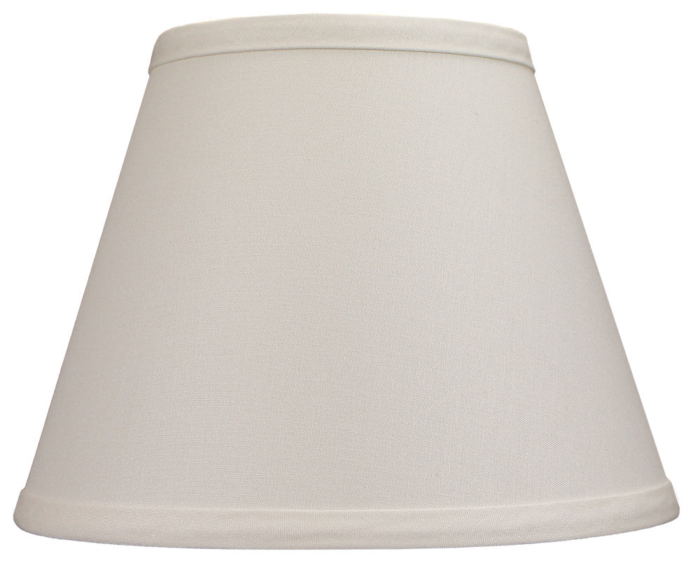 Fenchel Shades 6"x10"x8" Spider Attachment Empire Lamp Shade, Linen Ivory