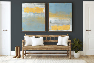 Seaside Reflections 2 Fine Art Print, Gold, 50"x42"