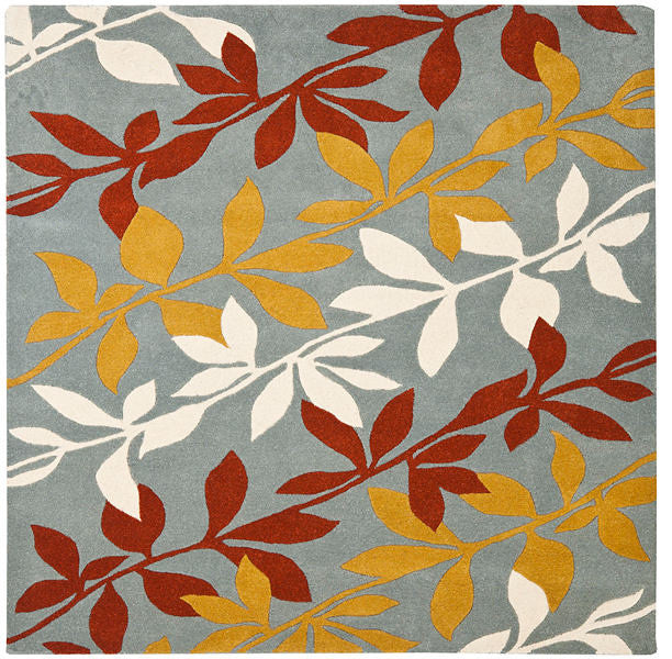 Safavieh Soho Soh764A Floral Rug, Blue/Multi, 6'0"x6'0" Round