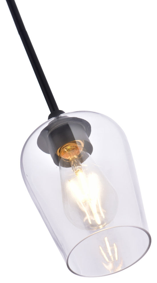 Lazzur Montauban 1 Light 5" Matte Black Pendant