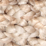 Natural Braided Jute Pouf