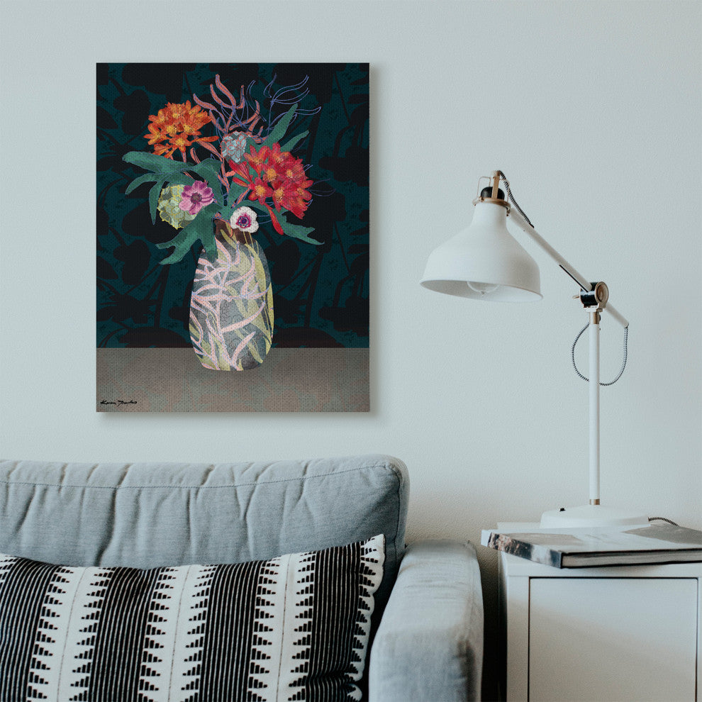 Flower Vase Pattern Collage Design, 30"x40"