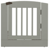 Ruffluv Individual Panel Pet Gate With Door, Medium 24", Gray