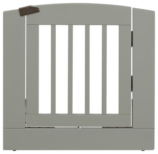 Ruffluv Individual Panel Pet Gate With Door, Medium 24", Gray