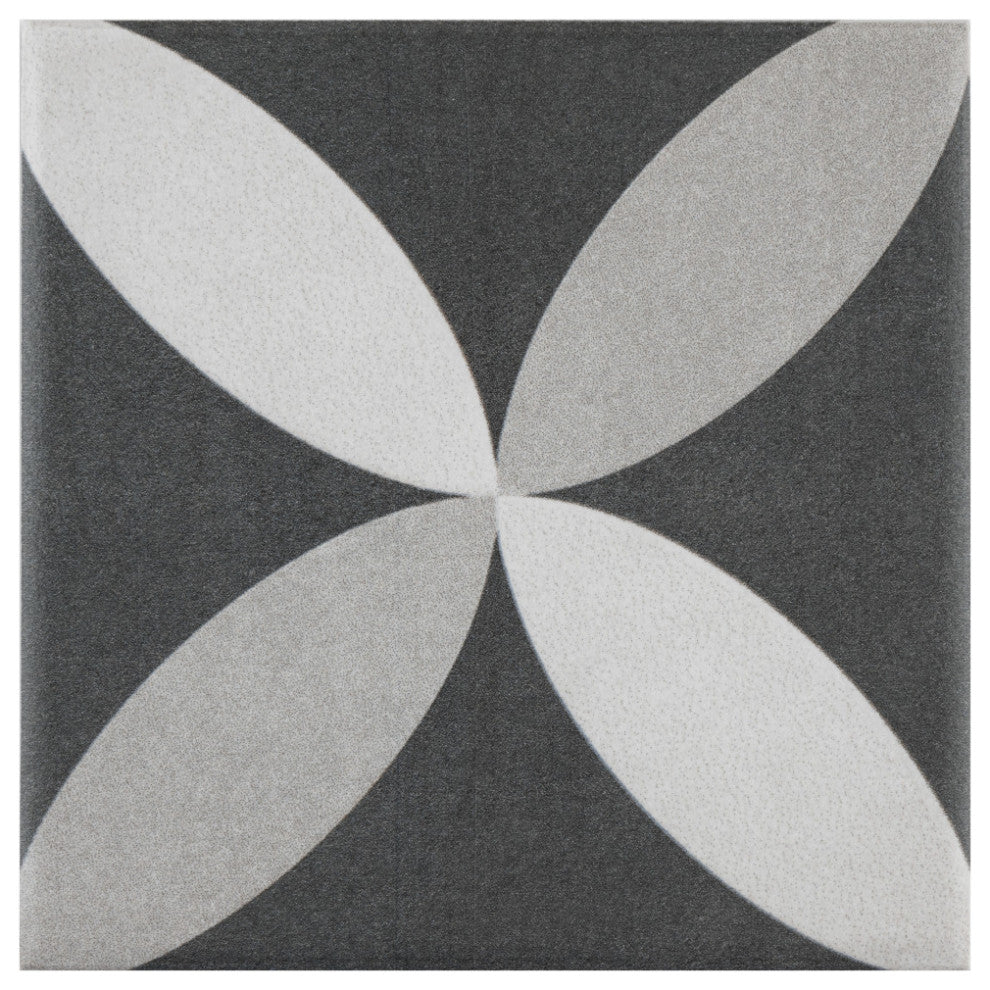 Twenties Mini Ceramic Floor and Wall Tile, Petal