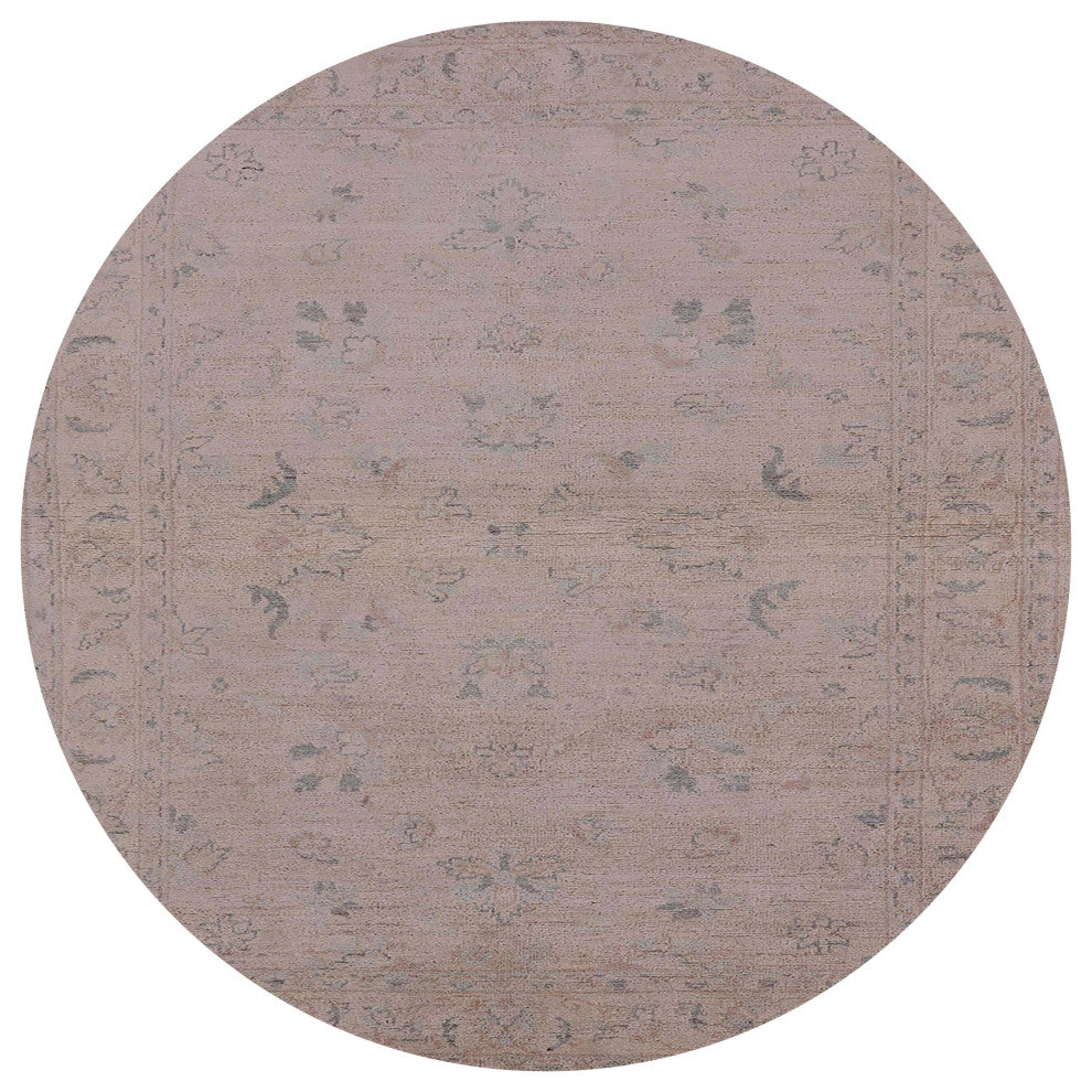 Ahgly Company Indoor Round Mid-Century Modern Area Rugs, 5' Round