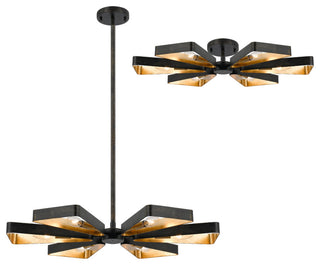 Crystorama Lighting Group 596 Luna 6 Light 27"W Sputnik - English Bronze /