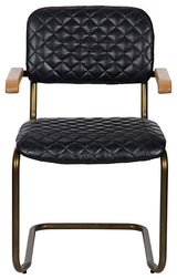0045 Arm Chair, Vintage Black Leather