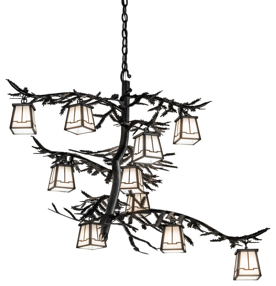 39" Wide Pine Branch Valley View 10 Light Chandelier